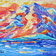 Картина горы "Закат в горах". Холст 50х40 см. Картины. LifiaArt. Интернет-магазин Ярмарка Мастеров.  Фото №2