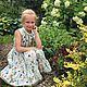 Linen sundress ' Wildflowers', Childrens Dress, Ivanovo,  Фото №1