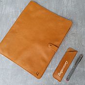 Канцелярские товары handmade. Livemaster - original item Folder made of genuine leather. Handmade.