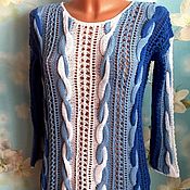 Одежда handmade. Livemaster - original item Tri-color blouse 3/4 sleeve.. Handmade.