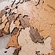 Карта мира Dune многоуровневая настенный декор для дома. Карты мира. Интерьерные карты из дерева (cutwoodshop). Интернет-магазин Ярмарка Мастеров.  Фото №2