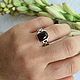 Кольцо с гранатом. Кольца. Karma-jewelry. Ярмарка Мастеров.  Фото №4