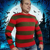 Мужская одежда handmade. Livemaster - original item Sweater Freddy Krueger. Handmade.