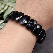 Украшения handmade. Livemaster - original item Cut Bracelet - Natural Black Onyx. Handmade.