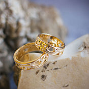 Украшения handmade. Livemaster - original item Engagement rings lemon gold 585. Handmade.