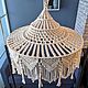 Макраме абажур. Элементы интерьера. Мастерская 'Vetochka Macrame'. Ярмарка Мастеров.  Фото №5