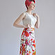 Order Summer skirt with flowers Magnolia. Skirt Priority (yubkizakaz). Livemaster. . Skirts Фото №3