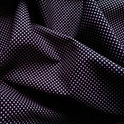 Материалы для творчества handmade. Livemaster - original item Cotton fabric Purple Polka dot Dreams. Handmade.