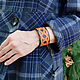 Handmade leather bracelet 'Celtic knot' black background. Regaliz bracelet. schwanzchen. My Livemaster. Фото №4