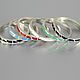 Order A set of rings: Milan ring made of 925 silver and enamel (VIDEO) BS0010. Sunny Silver. Livemaster. . Ring set Фото №3