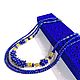 Necklace with lapis lazuli and citrine. Necklace. Magical Beauty Gems. My Livemaster. Фото №4