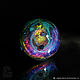 Glass ball Rainbow shine of space. Sphere Meditation Galaxy. Stones. Olga Bukina Cosmic glass. My Livemaster. Фото №4