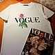 T-shirt from the footer ' in the style of Vogue'. T-shirts. hrom2483. My Livemaster. Фото №5