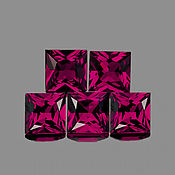 Материалы для творчества handmade. Livemaster - original item New Purple Garnet on the world market 4h4 mm.. Handmade.