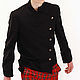 Men's jacket made of semi-viscose black, Jackets for men, Pushkino,  Фото №1