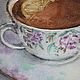 Картина в раме "Чай с лимоном". Картины. Наталья Григорьева. Акварель Пастель. Ярмарка Мастеров.  Фото №9