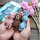 Карманные игрушки : мишка, поросенок, заяц, Амигуруми куклы и игрушки, Москва,  Фото №1