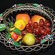 Decorative, interior fruit vase, metal, handmade. Vintage interior. Mir Stariny. Online shopping on My Livemaster.  Фото №2