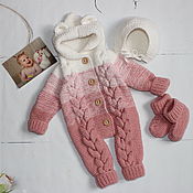 Одежда детская ручной работы. Ярмарка Мастеров - ручная работа Newborn girl coming home outfit Winter. Handmade.