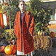 Designer coat Chocolate, wool handmade coat for women. Coats. Yaga handmade clothing & textiles. My Livemaster. Фото №4