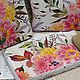 Hot plate and serving boards flower garden decoupage. Hot stand. Studio Villa-Oliva. My Livemaster. Фото №4