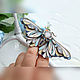 Brooch-pin: ' The moth of the spring wind'. Brooches. House Of The Moon Dew. Online shopping on My Livemaster.  Фото №2