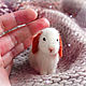Miniature rabbit. 100% wool. Felted Toy. ufawooltoys (ufawooltoys). Online shopping on My Livemaster.  Фото №2