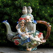 Посуда handmade. Livemaster - original item Sculptural teapot 