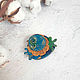 Brooch Forest circle of polymer clay, Brooches, Domodedovo,  Фото №1