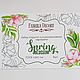 Набор открыток для раскрашивания маркерами Spring Blossom от ФД, Бумага для скрапбукинга, Рудня,  Фото №1