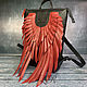 Leather laptop backpack ' angel Wings', Backpacks, Moscow,  Фото №1