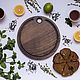 Small Round Cutting Board. D 25cm, color ' charcoal', Utensils, Moscow,  Фото №1
