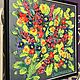 Order Painting bouquet of flowers and berries in a frame 'Forest' 30h30 cm. chuvstvo-pozitiva (chuvstvo-pozitiva). Livemaster. . Pictures Фото №3