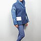 Blue wool coat with fur pockets. Coats. Yana Levashova Fashion. My Livemaster. Фото №5