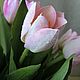 Букет розовых тюльпанов из фоамирана. Композиции. Живые цветы ручной работы. Ярмарка Мастеров.  Фото №5