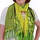 Scarf chartreuse colours. Wraps. natali. My Livemaster. Фото №6