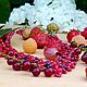 Necklace "Summer berries" coral, garnet. Necklace. Galina Svetlova. My Livemaster. Фото №5