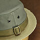 Summer cotton pork pie hat PPH-42. Hats1. Bluggae Custom Headwear. My Livemaster. Фото №5