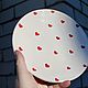 Plate Large Hearts Plate Hearts Valentine's Day. Plates. DASHA LEPIT | Ceramic tableware (dashalepit). My Livemaster. Фото №6