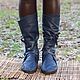 Copy of Boots Loafers black full grain leather. High Boots. Katorina Rukodelnica HandMadeButik. My Livemaster. Фото №4