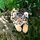 Tiger cub Sherkhan toy made of Tiger fur, Teddy Toys, Sochi,  Фото №1