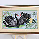 Hand Cross Stitch painting Swan Fidelity. Pictures. valiamoro (valiamoro). Online shopping on My Livemaster.  Фото №2