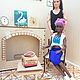 Order Doll fireplace made of plywood for Barbie, Blythe 19cm. butikpodarkovv. Livemaster. . Doll furniture Фото №3