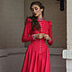 Floor-length dress 'Poetry' coral. Dresses. Moda No Time. Online shopping on My Livemaster.  Фото №2