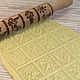 Rolling pin with a pattern .Gingerbread 'Spring', Rolling pins, Tyumen,  Фото №1