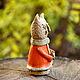 A cat in a sheepskin coat. Ceramic miniature. Figurines. masterskaya Ivana Bezborodova. Ярмарка Мастеров.  Фото №4