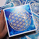 Заказать Tarjetas de felicitación Flor de la vida y Sri Yantra. real-mandala. Ярмарка Мастеров. . Cards Фото №3