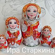 Русский стиль handmade. Livemaster - original item Doll with beads. Handmade.