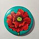 The 'Poppy' icon (oil on canvas). Badge. things (schtu4ki). Online shopping on My Livemaster.  Фото №2