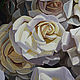 Order Painting 'White roses' oil on canvas 40h50cm. vestnikova. Livemaster. . Pictures Фото №3